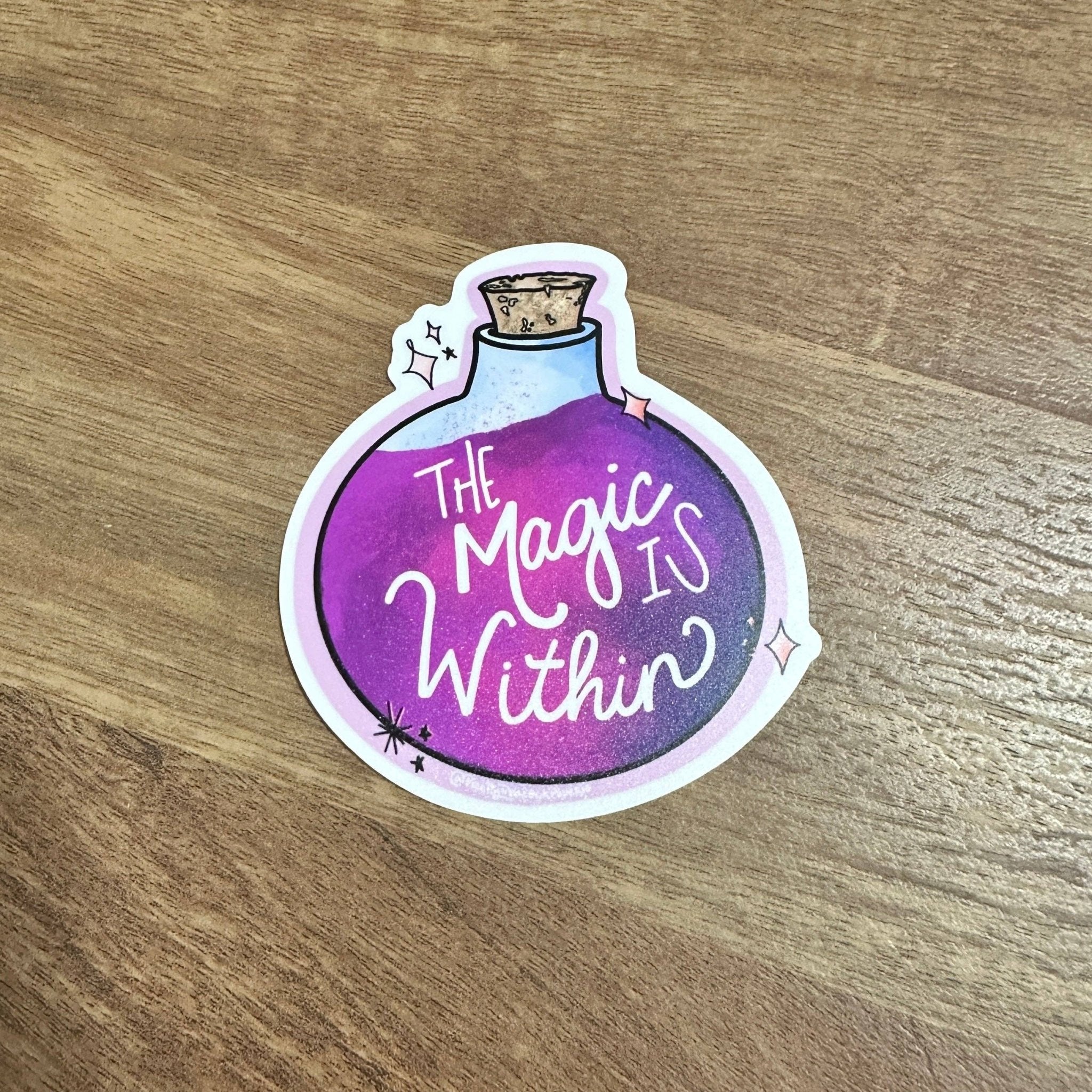 The Magic is Within Sticker - Spiral Circle