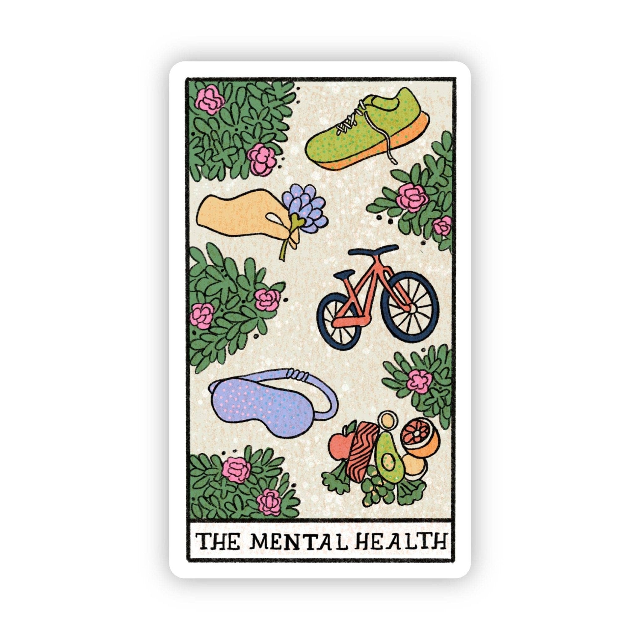 "The Mental Health" Tarot Card Sticker - Spiral Circle
