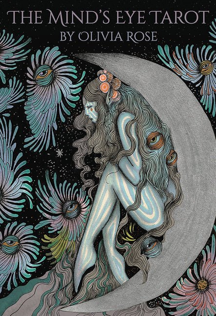 The Mind's Eye Tarot: 78 Borderless Gilt - Edged Cards, Linen Finish, Dreamy Artwork by Artist Olivia Rose, 172 - Page Illustrated Guidebook, Harness Feminine - Spiral Circle