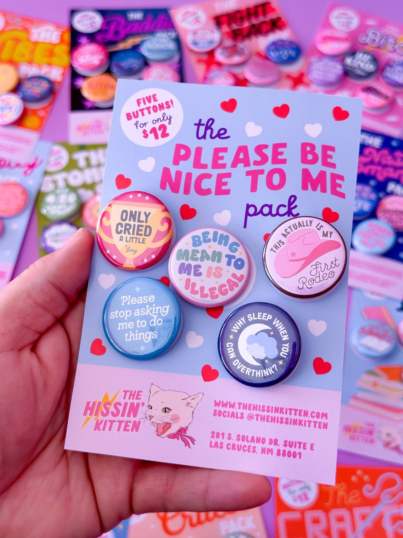 The Please Be Nice To Me Pack | Magnets - Spiral Circle