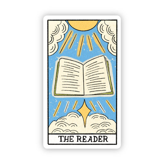 "The Reader" Tarot Card Sticker - Spiral Circle