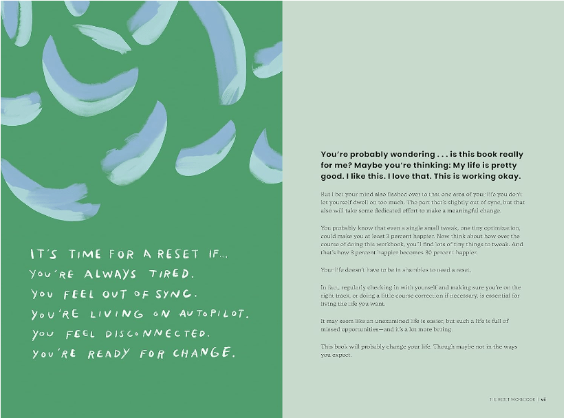 The Reset Workbook: A Guided Wellness Journal (Self Care) - Spiral Circle
