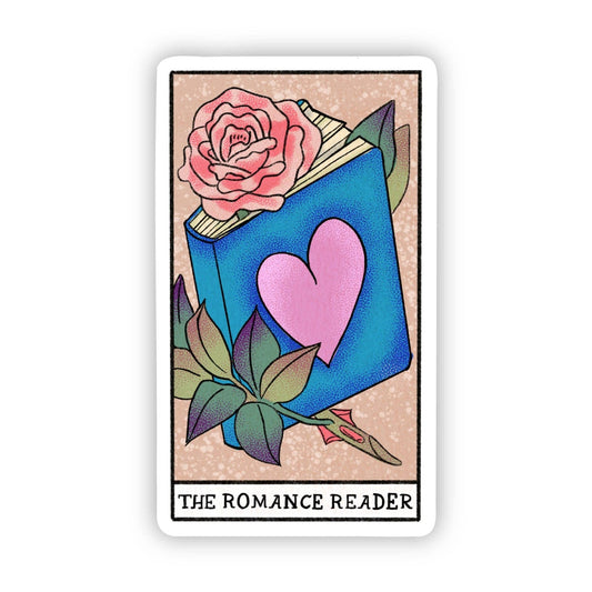 The Romance Reader Book Tarot Card Sticker - Spiral Circle
