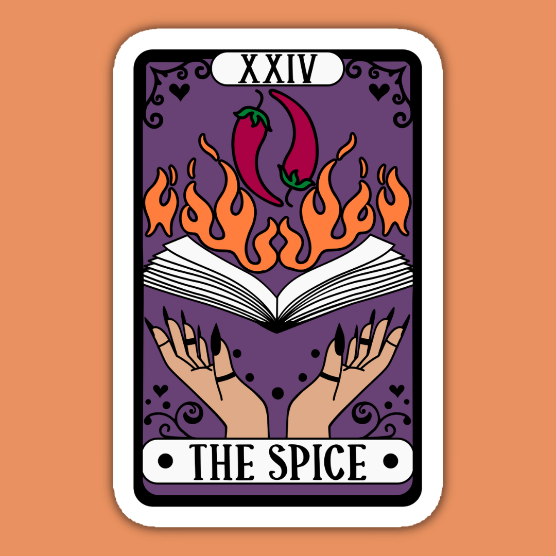 The Spice Alternative Tarot Card Reader Sticker - Spiral Circle