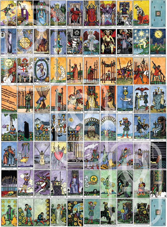The Weiser Tarot Card Sticker Book: Over 2,500 Stickers - Spiral Circle