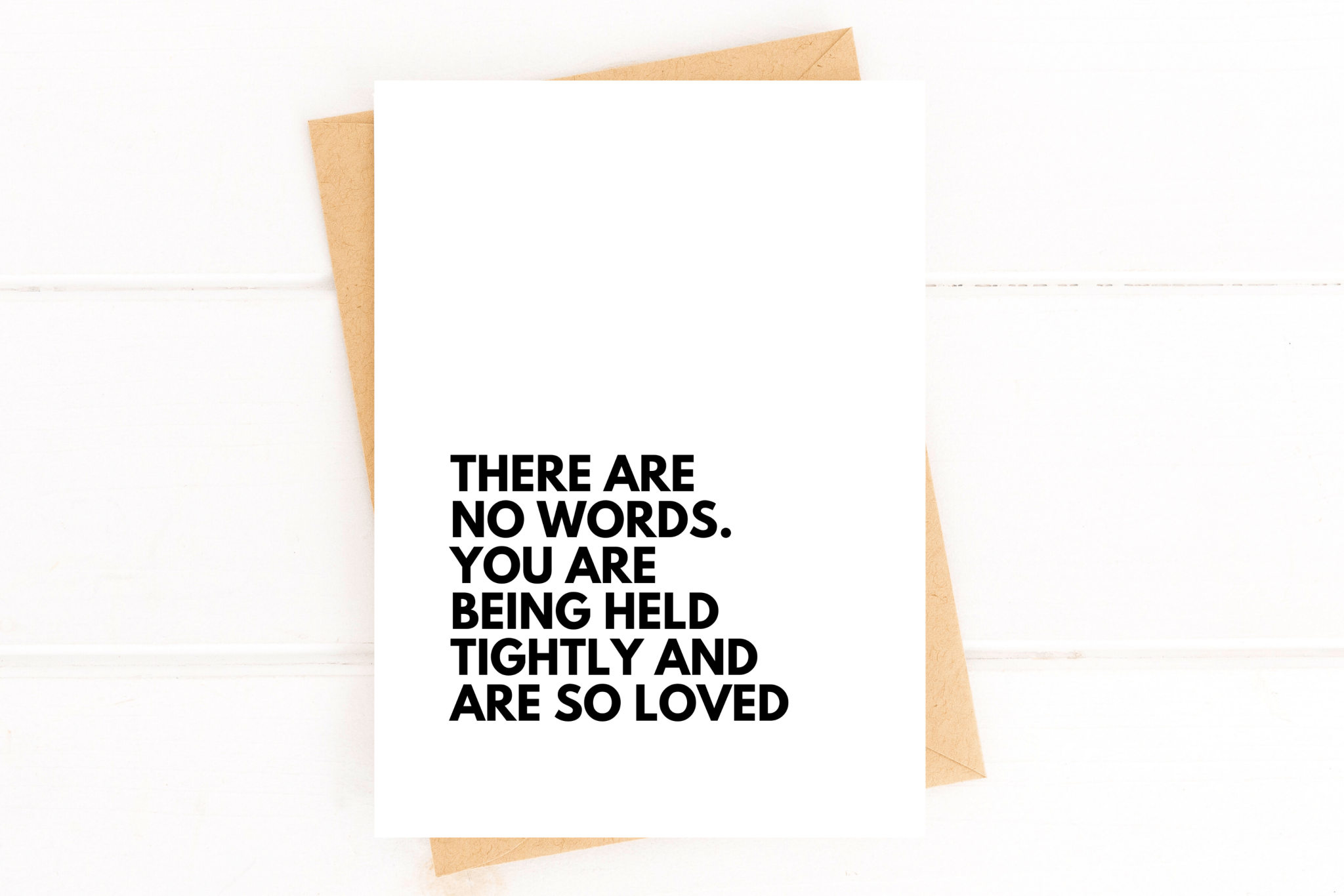 There Are No Words Card for Loss Bereavement Card Sympathy - Spiral Circle