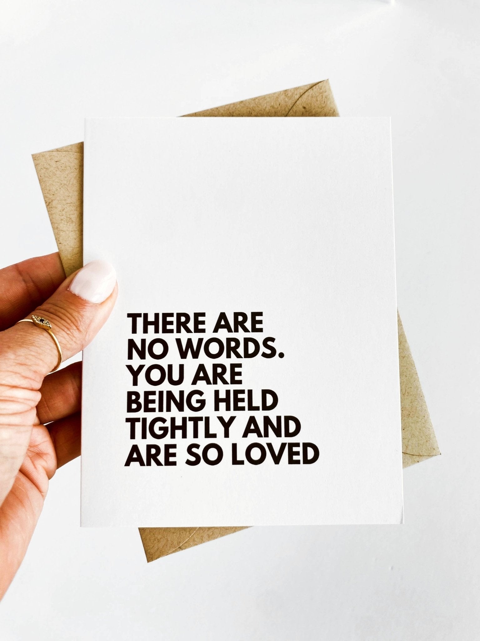 There Are No Words Card for Loss Bereavement Card Sympathy - Spiral Circle