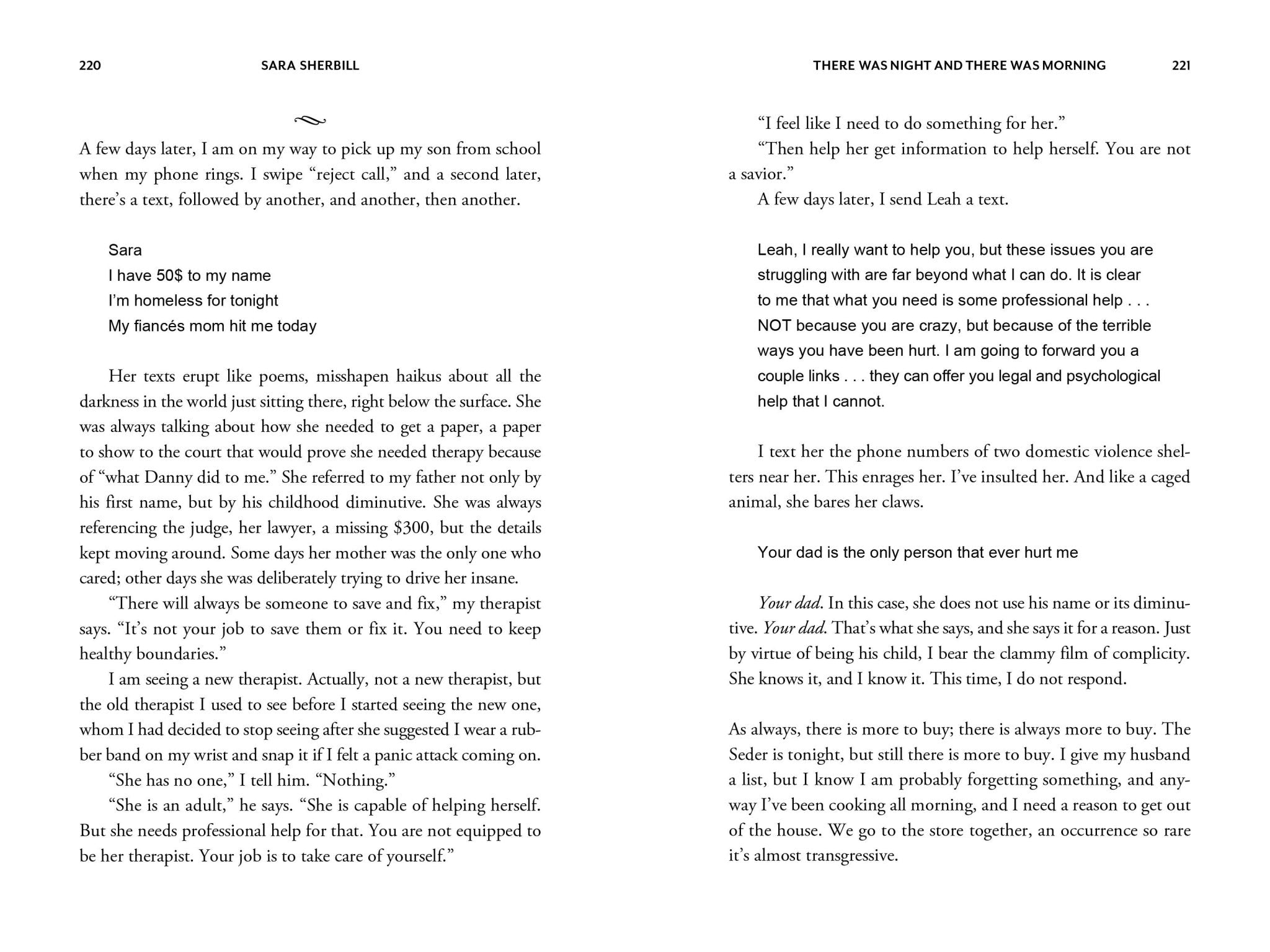 There Was Night and There Was Morning: A Memoir - Spiral Circle