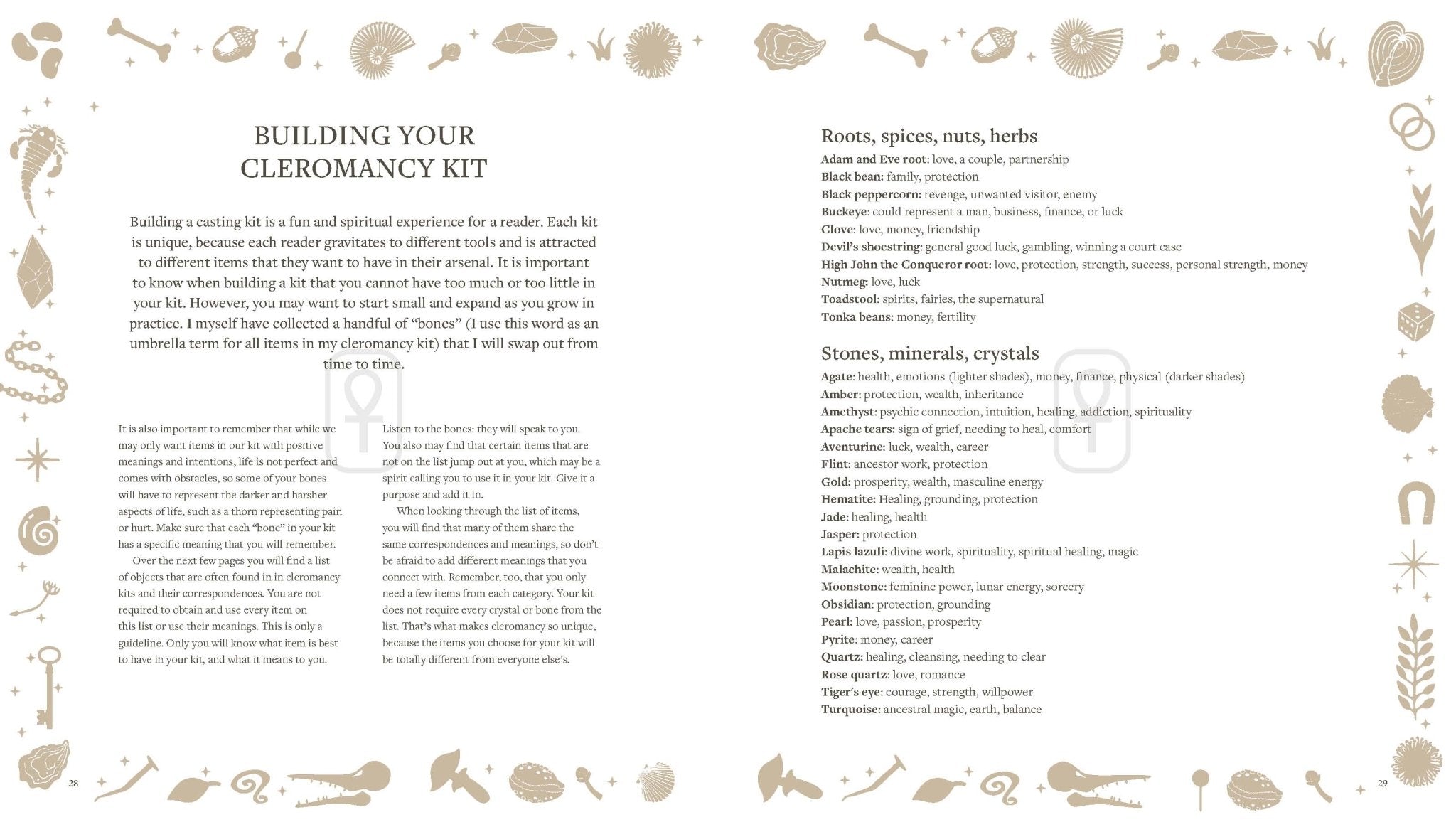 Throwing Bones, Crystals, Stones, and Curios - Spiral Circle