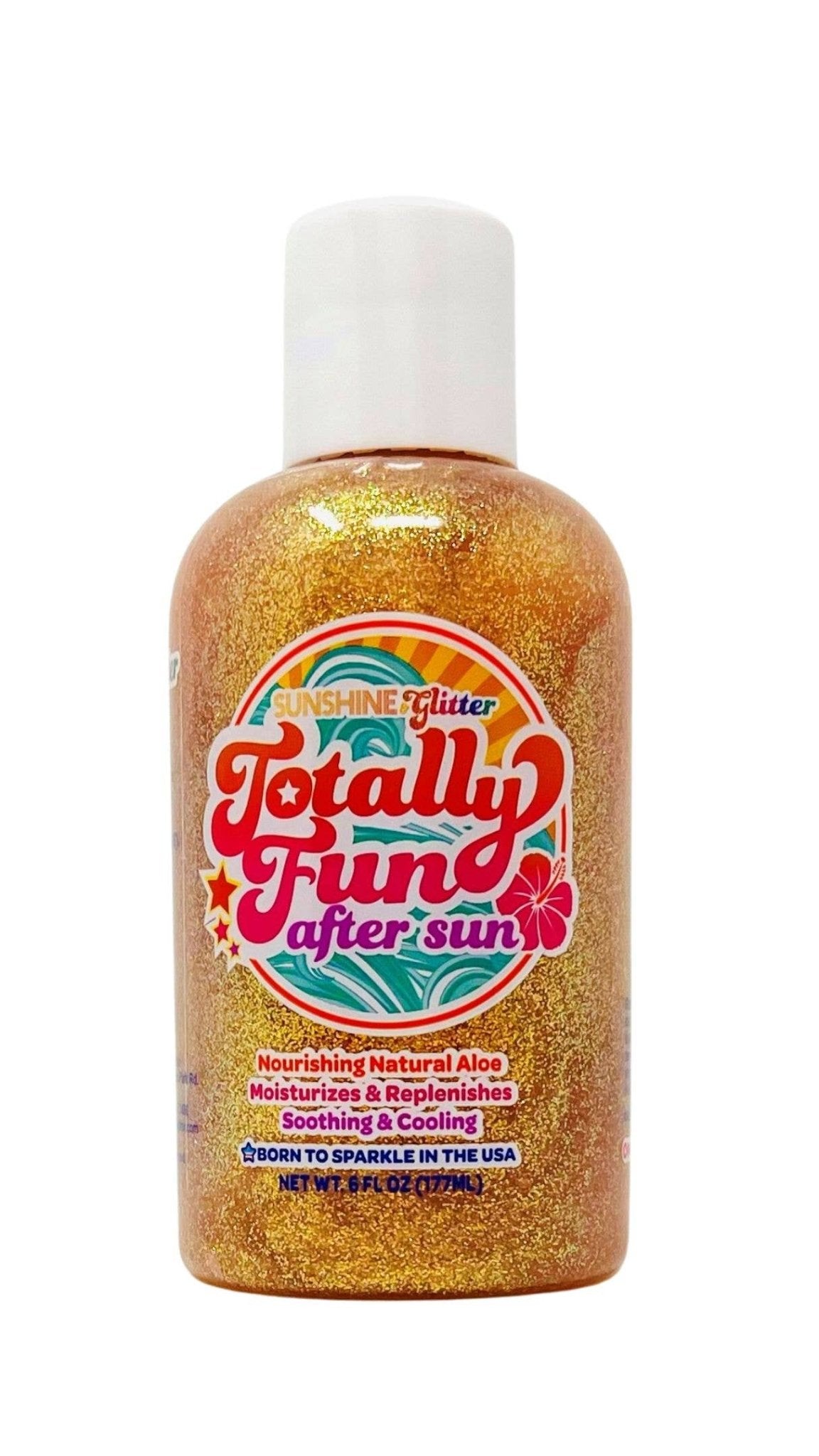 Totally Fun After Sun Glitter Aloe Body Gel 6 oz - Spiral Circle
