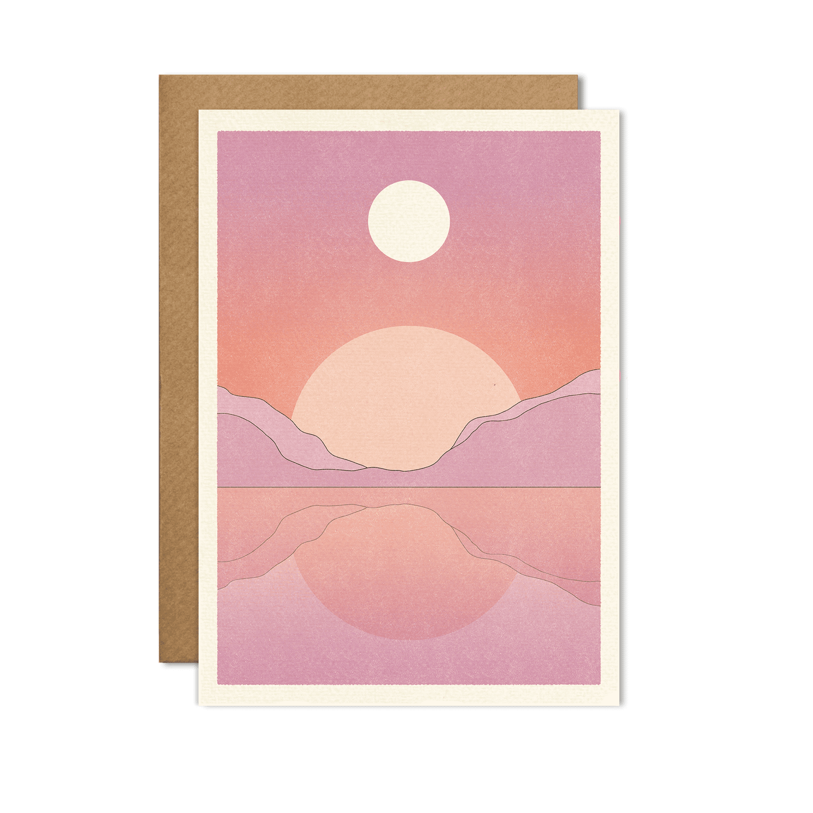 Tranquil Print Card - Spiral Circle