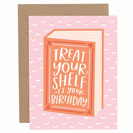 Treat Your Shelf Birthday Greeting Card - Spiral Circle