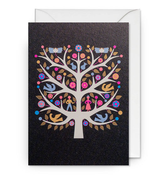 TREE OF LIFE BLANK CARD - Spiral Circle