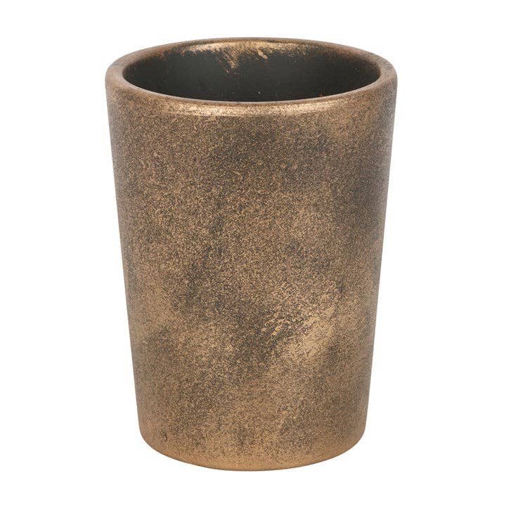 Tree of Life Bronze Terracotta Plant Pot by Lisa Parker - Spiral Circle