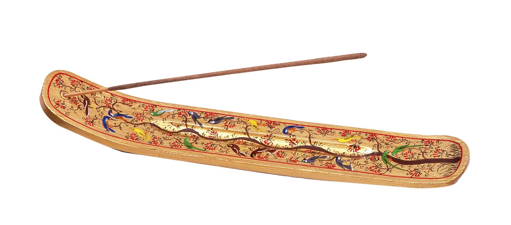 Tree of Life Handpainted Incense Holder - Spiral Circle