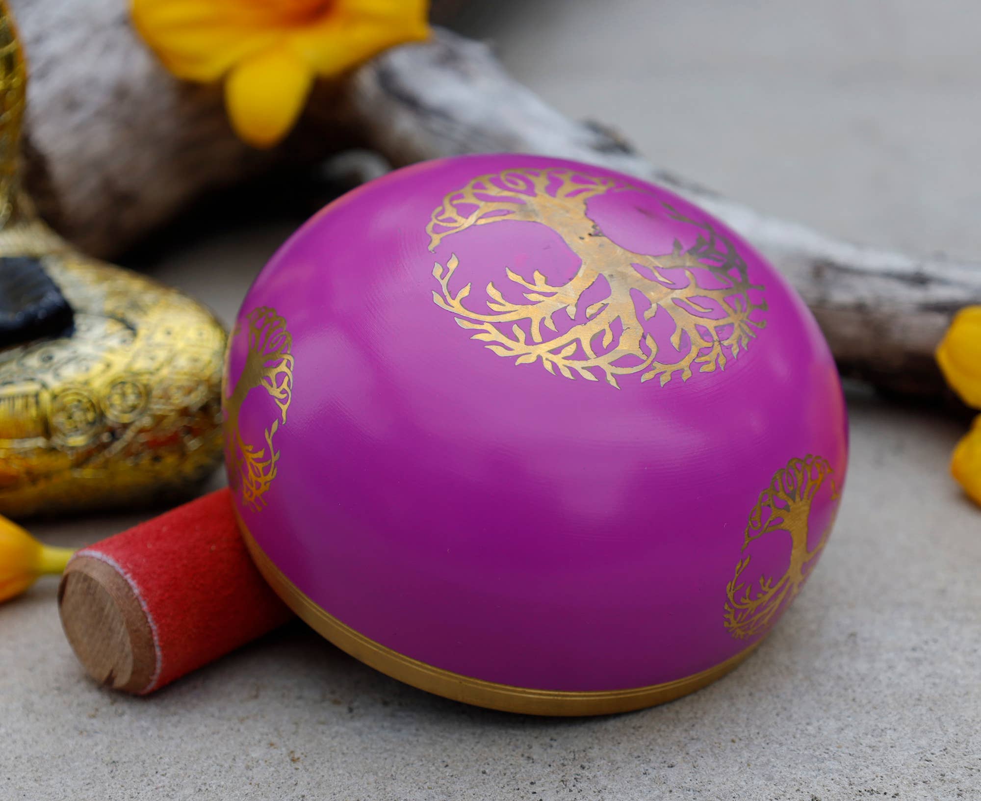 Tree Of Life Singing Bowl - Spiral Circle