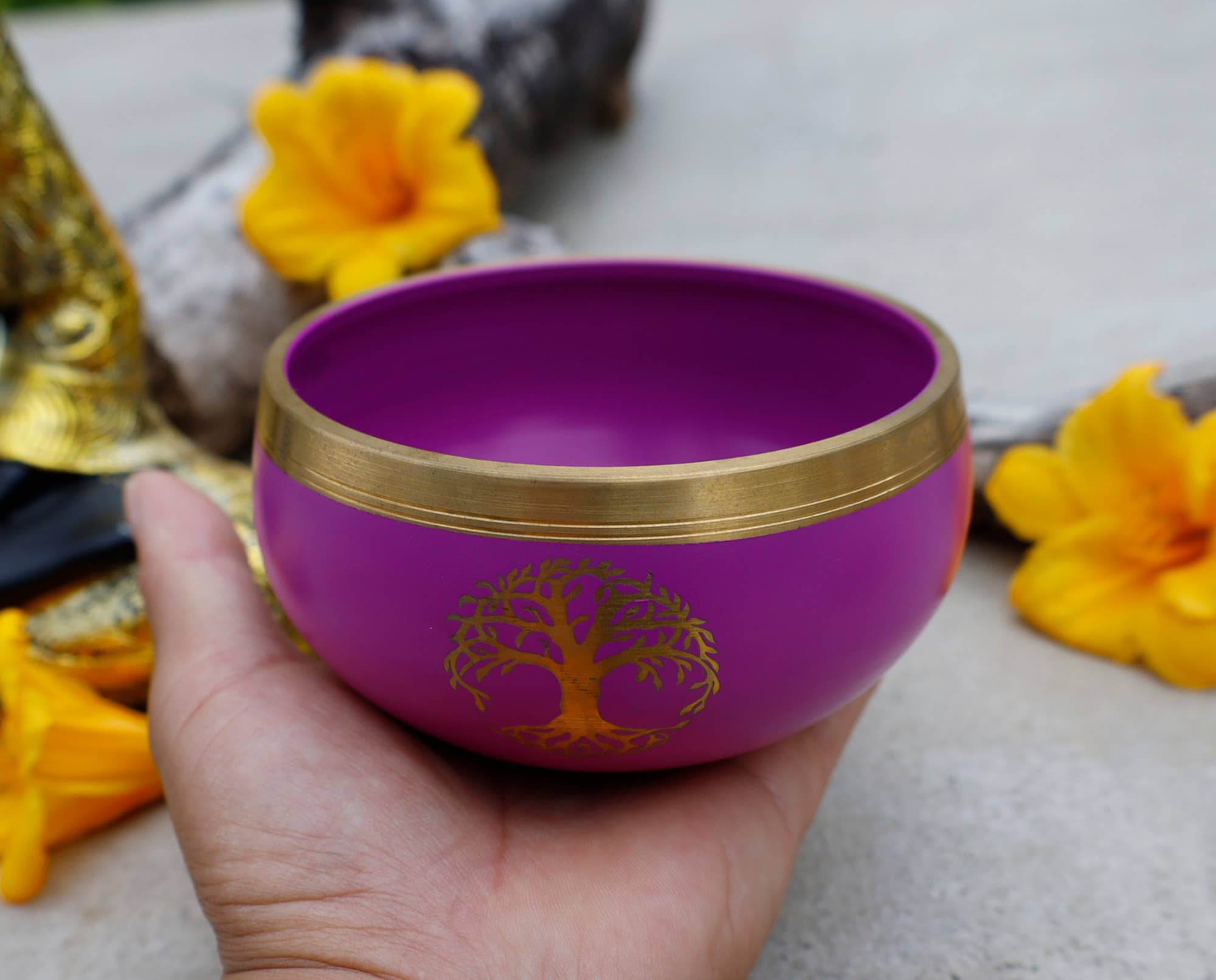 Tree Of Life Singing Bowl - Spiral Circle