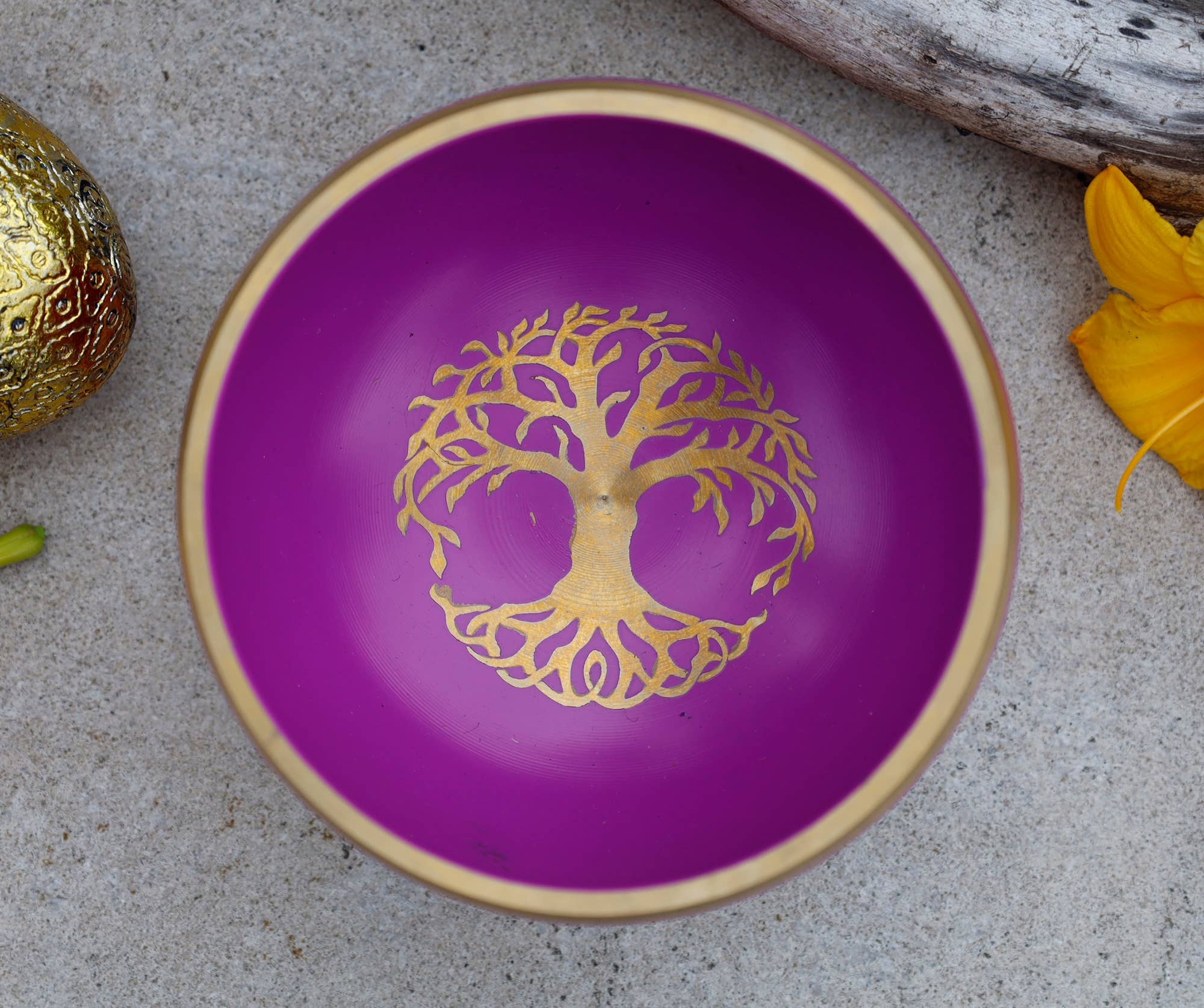Tree Of Life Singing Bowl - Spiral Circle