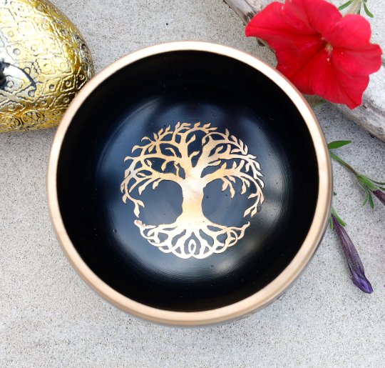 Tree Of Life Singing Bowl - Spiral Circle