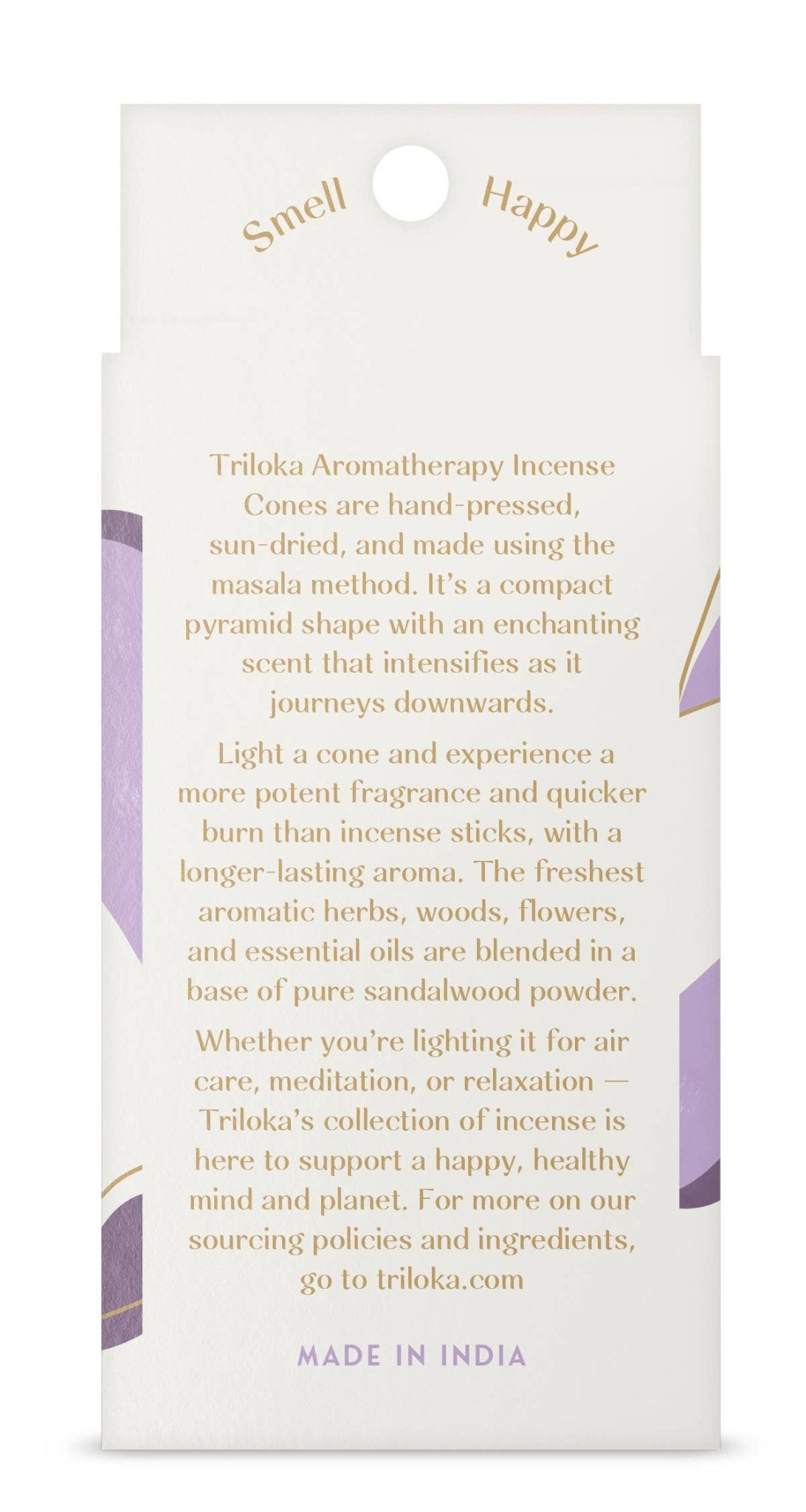 Triloka Lavender Fields Cones - Spiral Circle