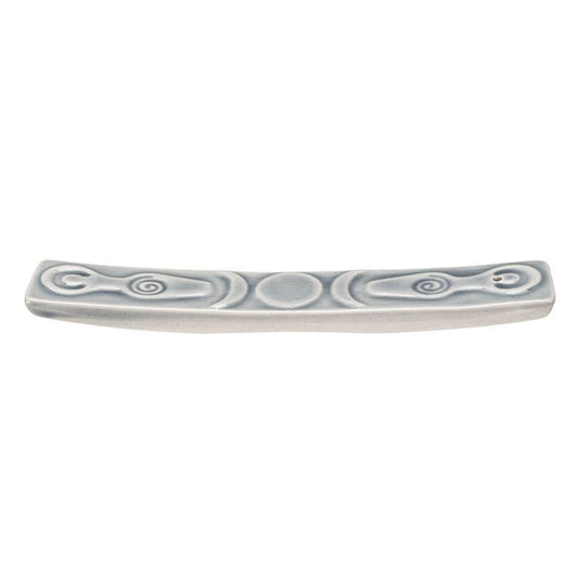 Triple Goddess Incense Burner Ceramic - Spiral Circle