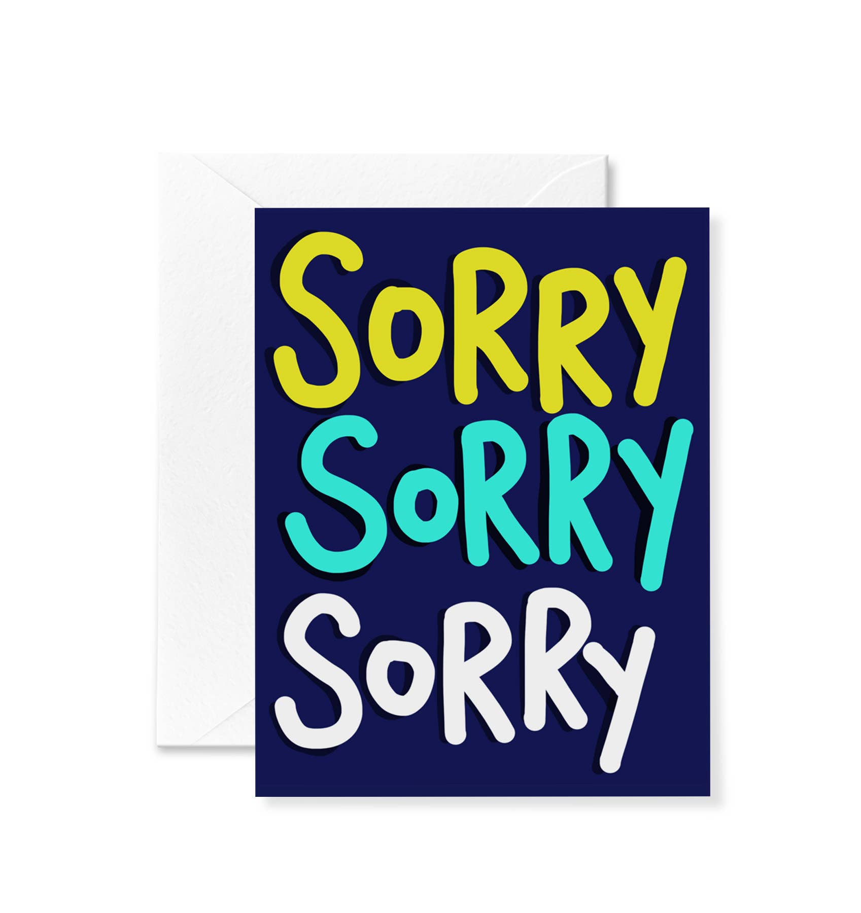 Triple Sorry Card - Spiral Circle