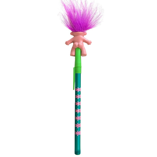Troll Enthusiast Topper, Retro 90s Figurine Ballpoint Pen - Spiral Circle