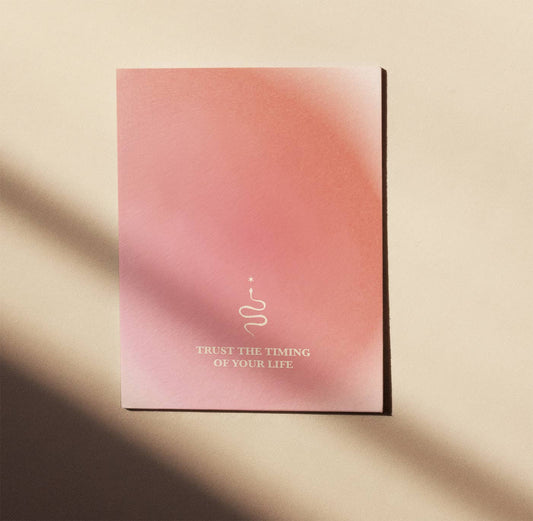 TRUST THE TIMING OF YOUR LIFE - CARD - 1. CHAKRA ROOT - Spiral Circle