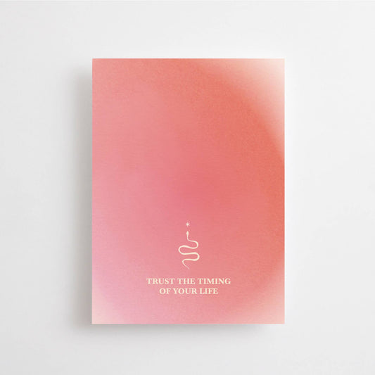 TRUST THE TIMING OF YOUR LIFE - CARD - 1. CHAKRA ROOT - Spiral Circle