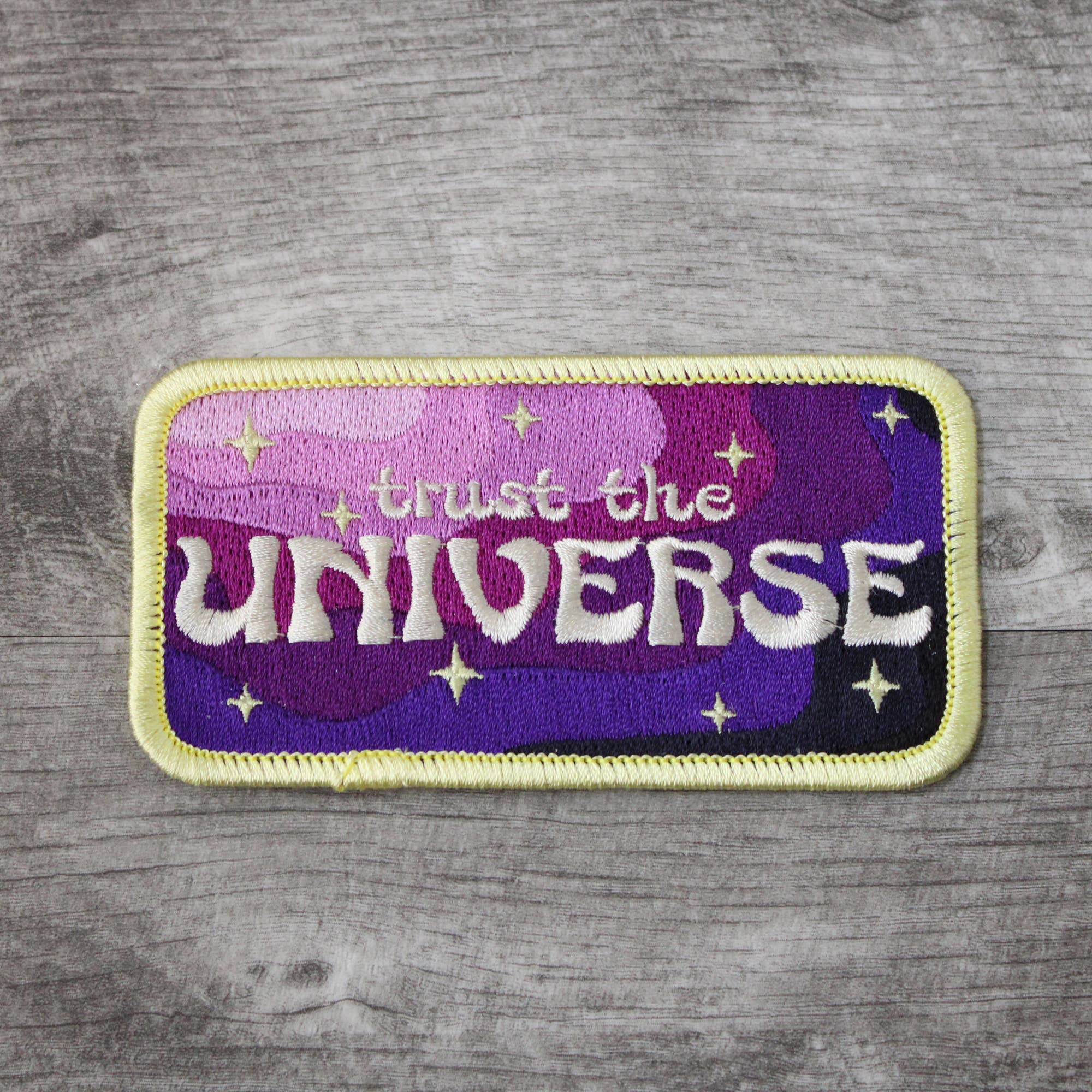 Trust The Universe Embroidered Patch - Spiral Circle