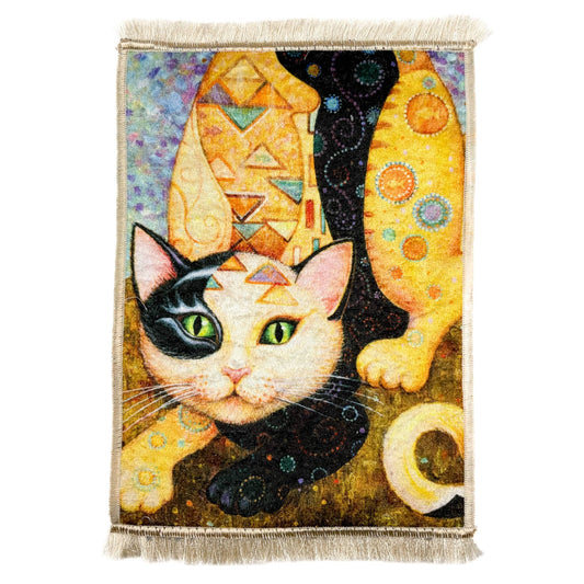 Turkish Cat Rug - Spiral Circle