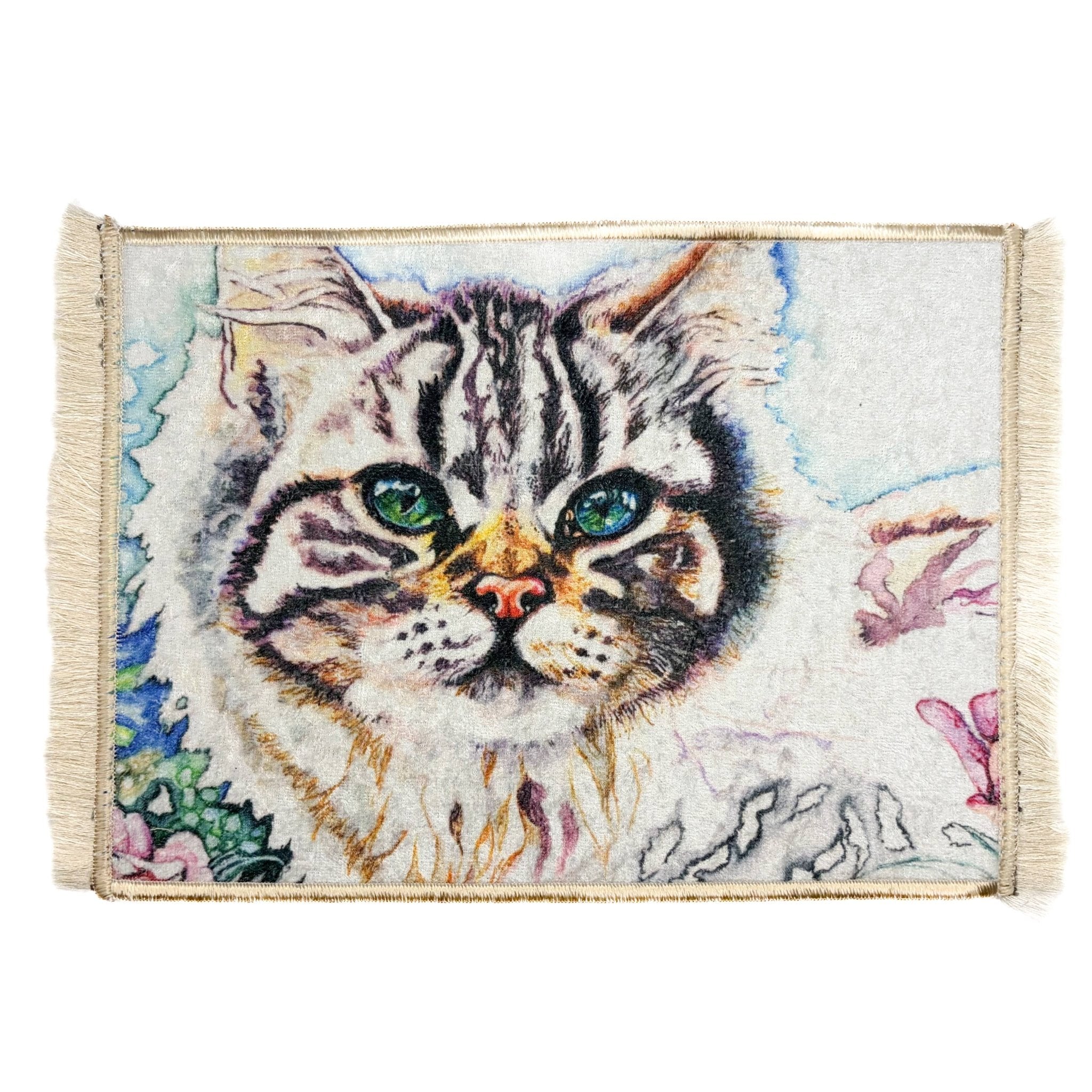 Turkish Cat Rug - Spiral Circle