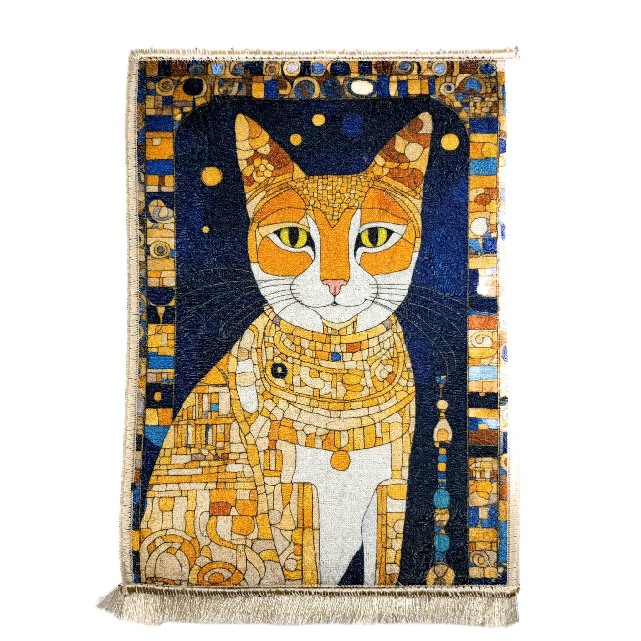 Turkish Cat Rug - Spiral Circle
