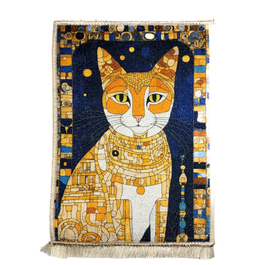 Turkish Cat Rug - Spiral Circle