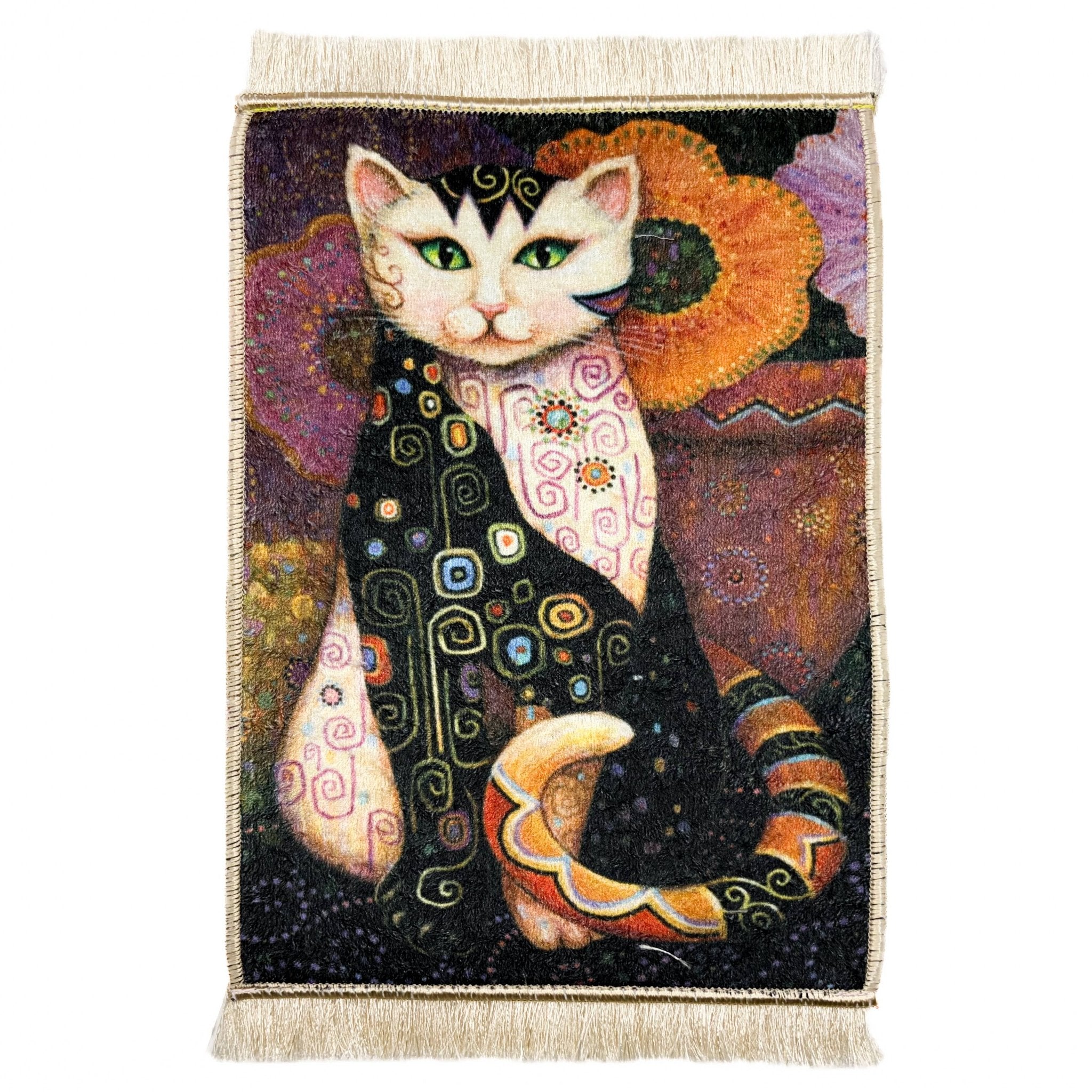 Turkish Cat Rug - Spiral Circle