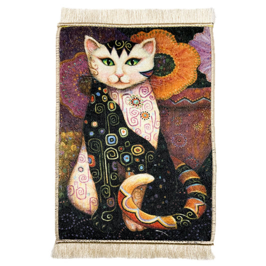 Turkish Cat Rug - Spiral Circle