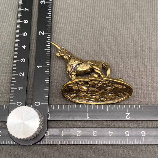 Unicorn | Brass Figurine - Spiral Circle