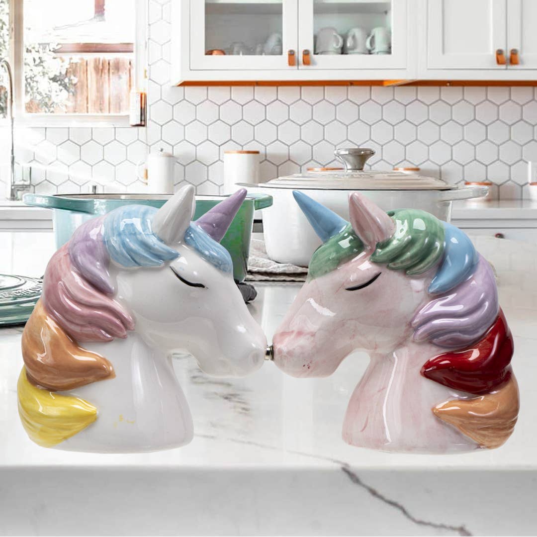 Unicorns Salt and Pepper Shaker Set - Spiral Circle