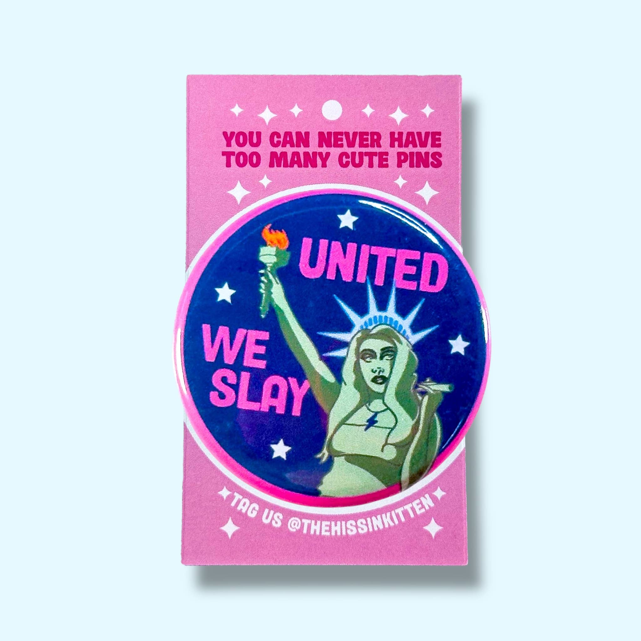 United We Slay (Chappell Roan Button or Magnet!) - Spiral Circle