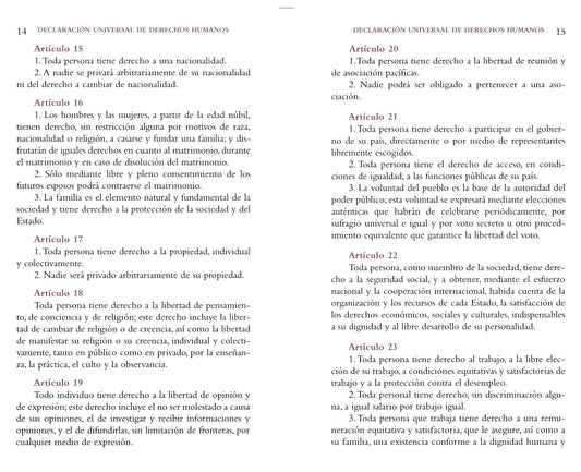 Universal Declaration of Human Rights - Spiral Circle