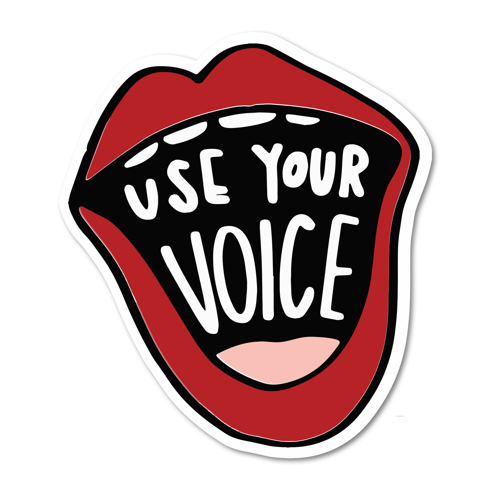 Use Your Voice Vinyl Sticker - Spiral Circle