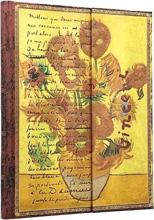 Van Gough Sunflowers Journal - Spiral Circle