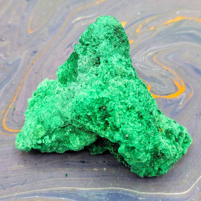 Velvet Malachite | Raw Clusters - Spiral Circle