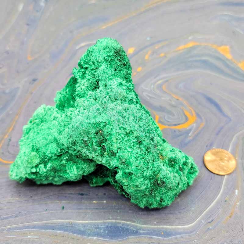Velvet Malachite | Raw Clusters - Spiral Circle