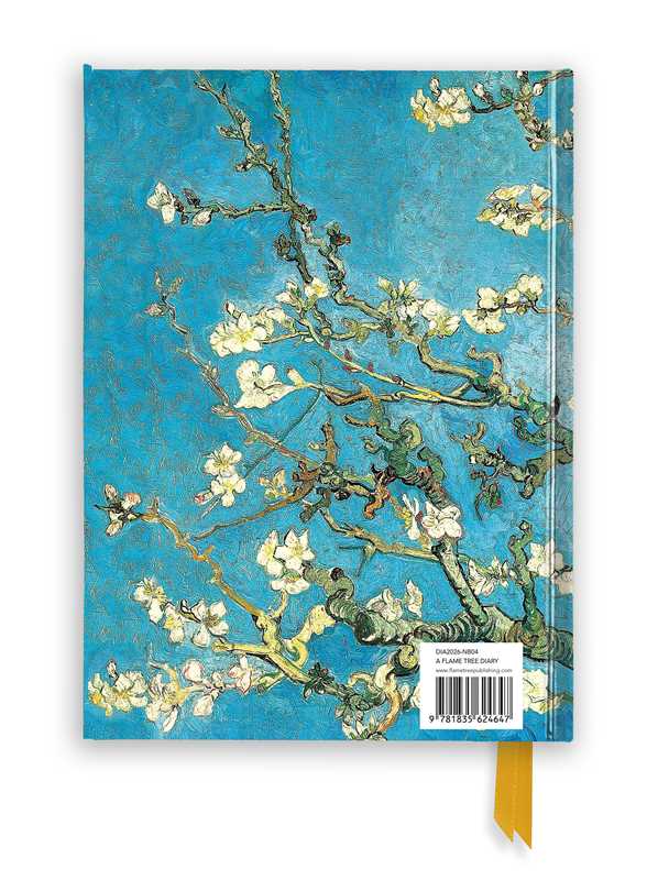 Vincent van Gogh: Almond Blossom 2026 Luxury Diary Planner - Page to View with Notes by - Spiral Circle