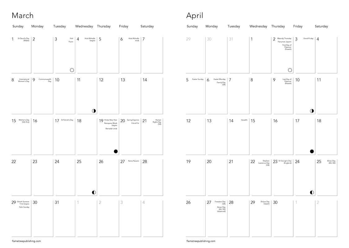 Vincent van Gogh: Almond Blossom 2026 Luxury Diary Planner - Page to View with Notes by - Spiral Circle