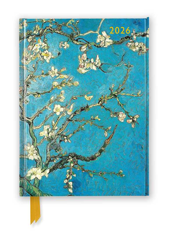 Vincent van Gogh: Almond Blossom 2026 Luxury Diary Planner - Page to View with Notes by - Spiral Circle