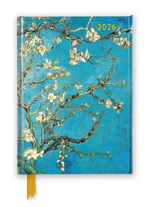 Vincent van Gogh: Almond Blossom 2026 Luxury Diary Planner - Page to View with Notes by - Spiral Circle