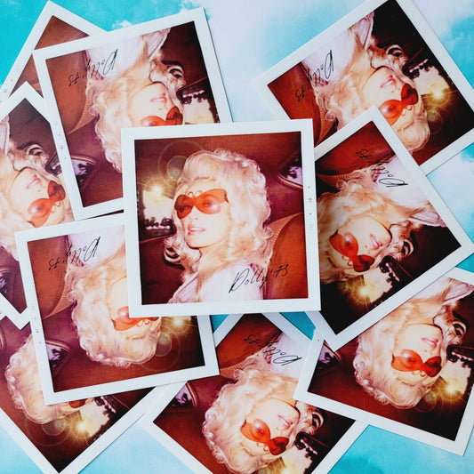 VINTAGE DOLLY STICKER - Spiral Circle