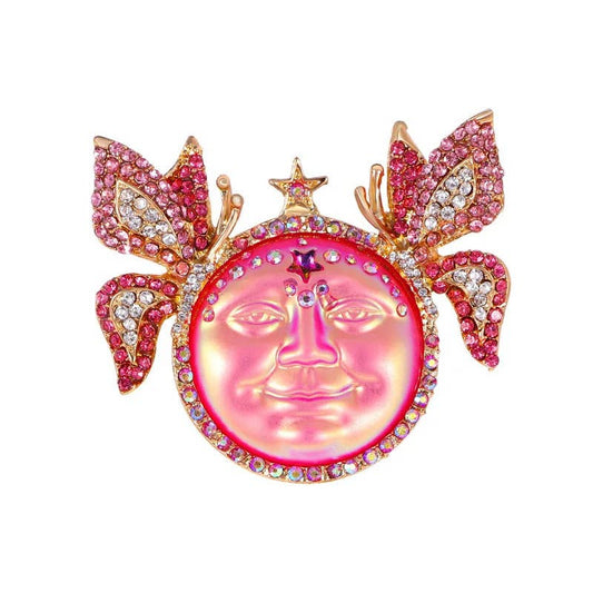 Vintage Medieval Sun Brooch - Spiral Circle